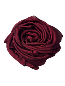 Bridal Silky Shine  Hijabs Color Dark Maroon